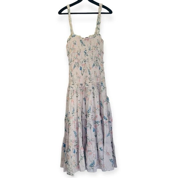 Saylor Althea Floral-Print Tiered Dress Size Medium - Picture 3 of 7